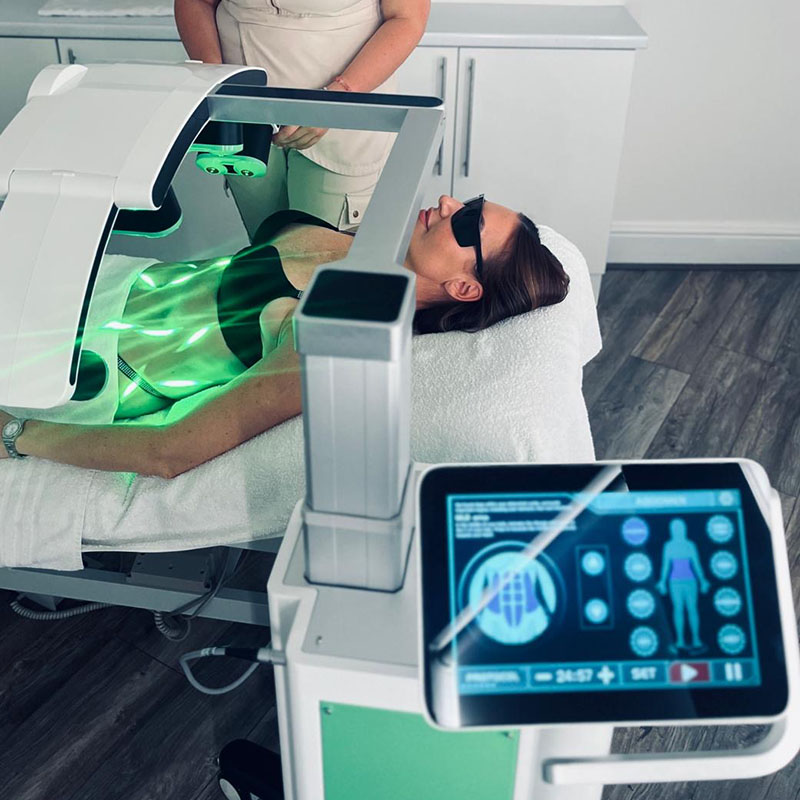 Green laser treatment